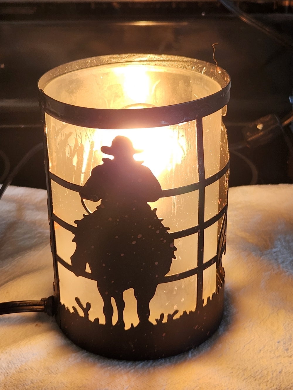 Cowboy Silhouette Lamp